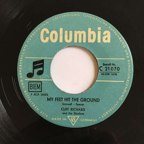 Cover Cliff Richard & The Shadows - My Feet Hit The Ground (7, Single, RE) Schallplatten Ankauf