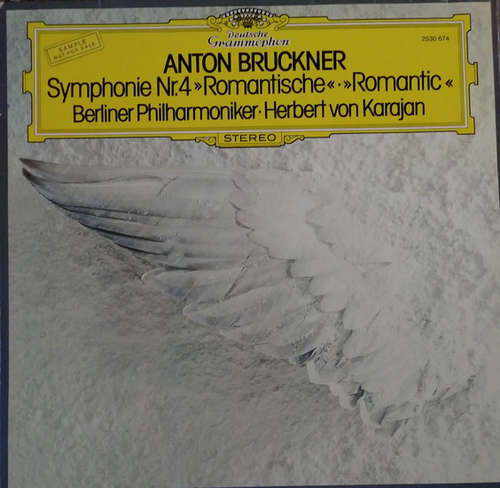 Cover Anton Bruckner, Herbert Von Karajan, Berliner Philharmoniker - Symphonie Nr.4 Romantische  (LP, Sam) Schallplatten Ankauf