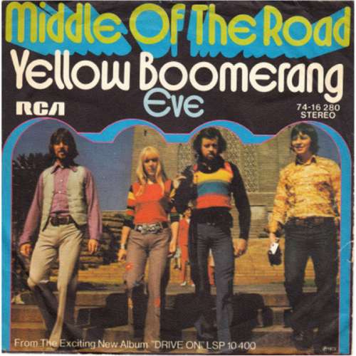 Cover Middle Of The Road - Yellow Boomerang (7, Single) Schallplatten Ankauf