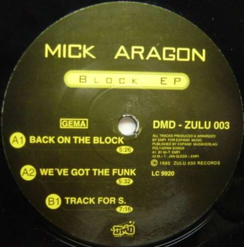 Cover Mick Aragon - Back On The Block (12) Schallplatten Ankauf