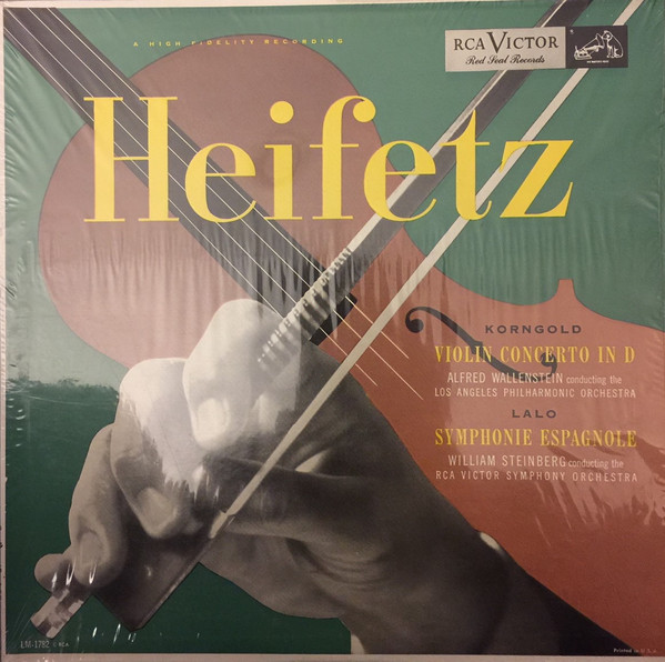 Bild Jascha Heifetz - Korngold Violin Concerto In D, Op. 35 / Lalo Symphonie Espagnole, Op. 21 (LP, Mono, RE) Schallplatten Ankauf