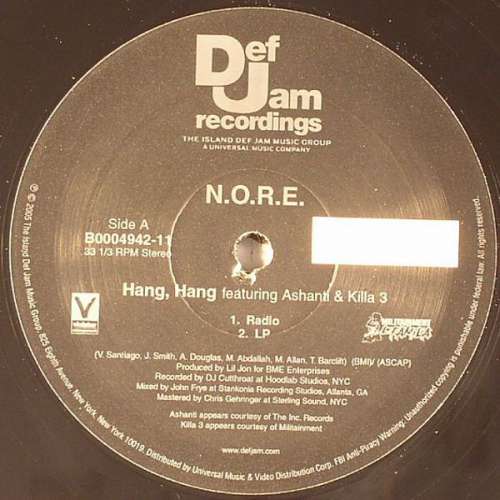 Cover N.O.R.E. - Hang, Hang (12) Schallplatten Ankauf