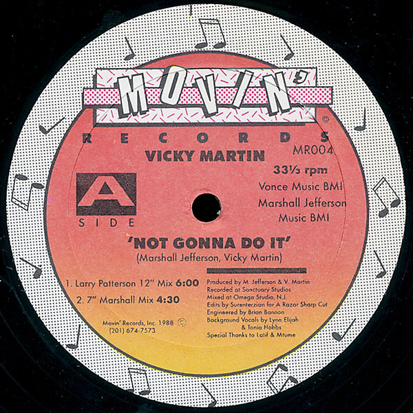 Bild Vicky Martin - Not Gonna Do It (12) Schallplatten Ankauf