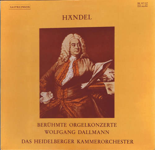 Cover Händel* - Das Heidelberger Kammerorchester*, Wolfgang Dallmann - Berühmte Orgelkonzerte (LP) Schallplatten Ankauf