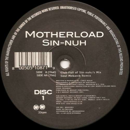 Cover Motherload - Sin-Nuh (12, Dis) Schallplatten Ankauf