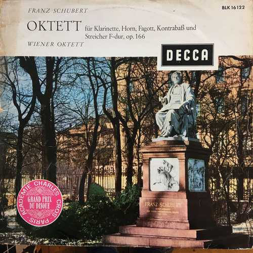 Cover Franz Schubert, Wiener Oktett - Oktett Für Klarinette, Horn, Fagott, Kontrabaß Und Streicher F-dur, Op. 166 (LP) Schallplatten Ankauf