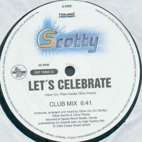 Cover Scotty - Let's Celebrate (12) Schallplatten Ankauf