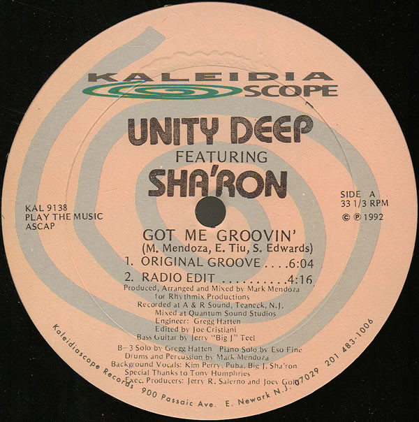 Cover Unity Deep Featuring Sha'ron - Got Me Groovin' (12) Schallplatten Ankauf