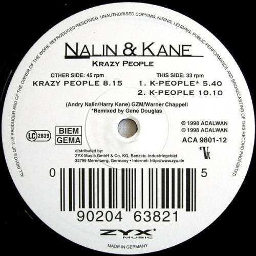 Cover Krazy People Schallplatten Ankauf