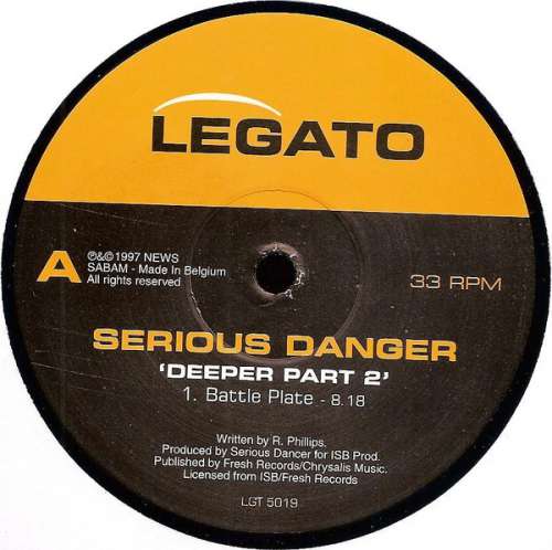 Cover Serious Danger - Deeper Part 2 (12) Schallplatten Ankauf