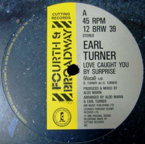 Cover Earl Turner - Love Caught You By Surprise (12) Schallplatten Ankauf