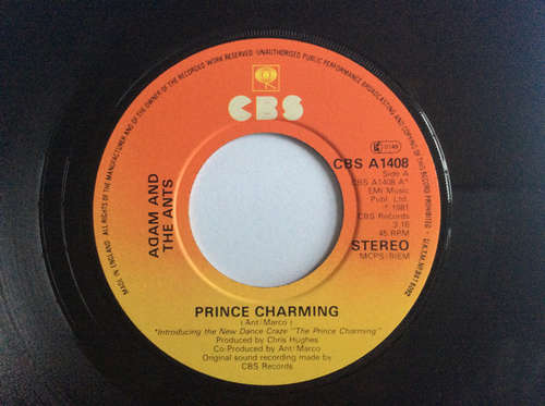 Cover Adam And The Ants - Prince Charming (7, Single, Jukebox) Schallplatten Ankauf