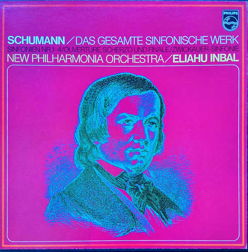 Cover Robert Schumann, Eliahu Inbal, New Philharmonia Orchestra - Das Gesamte Sinfonische Werk (3xLP, Album) Schallplatten Ankauf