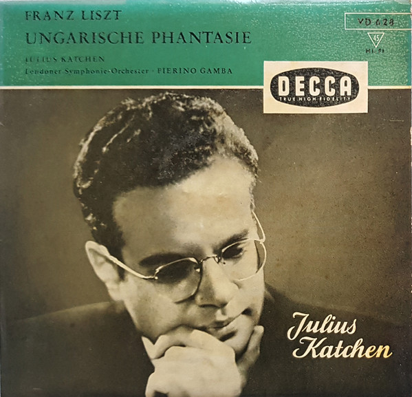 Cover Franz Liszt - Julius Katchen, Pierino Gamba, The London Symphony Orchestra - Ungarische Phantasie (7, Mono, Promo) Schallplatten Ankauf