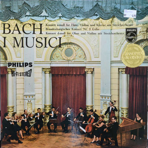 Cover Bach* / I Musici - Concerto For Flute / Concerto For Oboe / Brandenburg Concerto No. 3 (LP) Schallplatten Ankauf