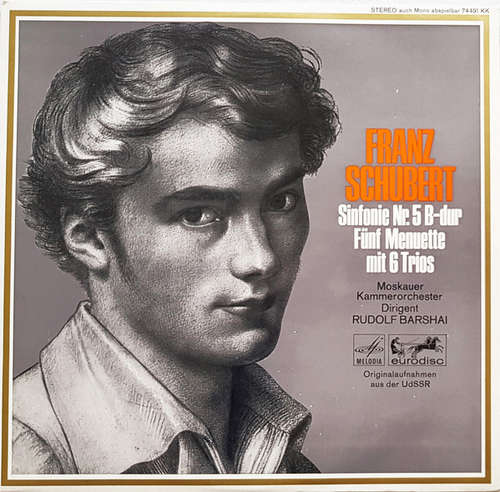 Cover Franz Schubert, Moskauer Kammerorchester*, Rudolf Barshai - Sinfonie Nr. 5 B-dur, Fünf Menuette Mit 6 Trios (LP) Schallplatten Ankauf