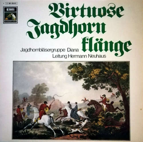 Cover Jagdhornbläsergruppe Diana - Virtuose Jagdhornklänge (LP) Schallplatten Ankauf