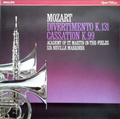 Cover Mozart* - The Academy Of St. Martin-in-the-Fields conducted by Sir Neville Marriner - Divertimento K.131 / Cassation K.99 (LP, Album, Club) Schallplatten Ankauf