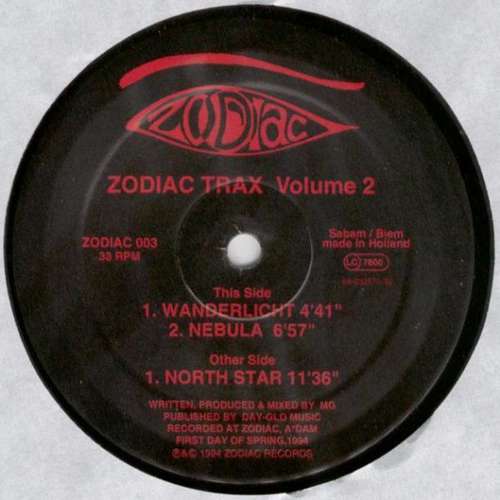 Cover Zodiac Trax - Zodiac Trax Volume 2 (12) Schallplatten Ankauf