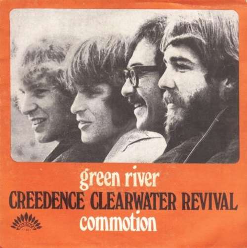 Cover Creedence Clearwater Revival - Green River / Commotion (7, Single) Schallplatten Ankauf