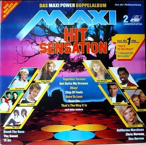Cover Various - Maxi Hit Sensation - Das Maxi Power Doppelalbum (2xLP, Comp) Schallplatten Ankauf