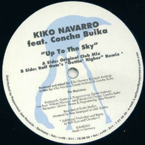 Cover Kiko Navarro - Up To The Sky (12) Schallplatten Ankauf