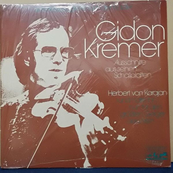 Cover Gidon Kremer - Ausschnitte Aus Seinen Schallplatten (LP, Promo) Schallplatten Ankauf