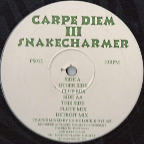 Cover III - Snakecharmer Schallplatten Ankauf