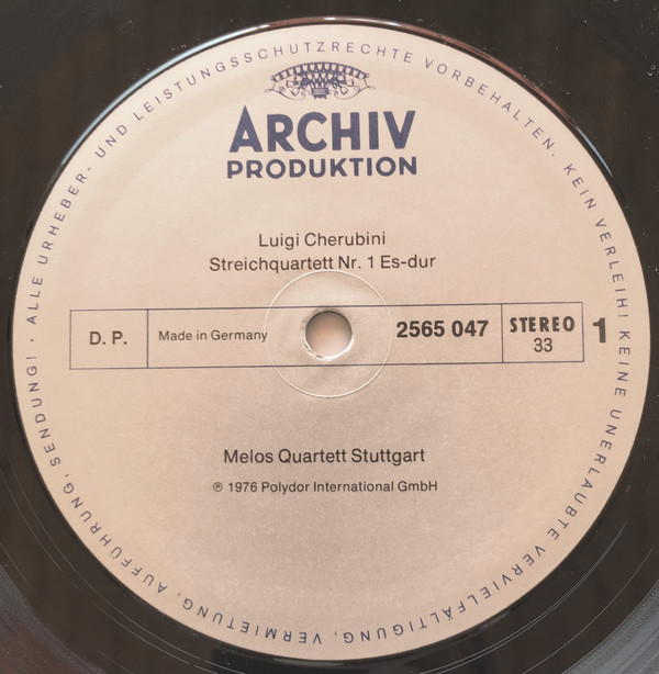 Cover Luigi Cherubini, Melos Quartett - Die Streichquartette (3xLP + Box) Schallplatten Ankauf