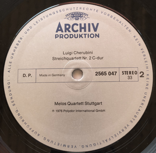 Cover Luigi Cherubini, Melos Quartett - Die Streichquartette (3xLP + Box) Schallplatten Ankauf