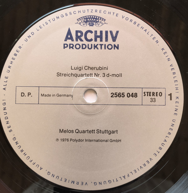 Cover Luigi Cherubini, Melos Quartett - Die Streichquartette (3xLP + Box) Schallplatten Ankauf