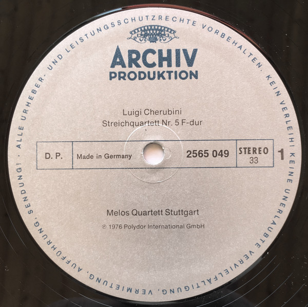 Cover Luigi Cherubini, Melos Quartett - Die Streichquartette (3xLP + Box) Schallplatten Ankauf