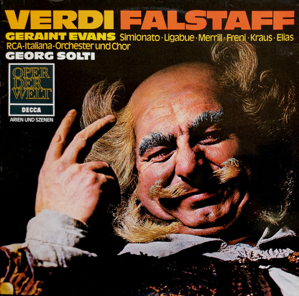 Bild Giuseppe Verdi, Geraint Evans, RCA-Italiana-Orchester* Und  Chor*, Georg Solti - Verdi Falstaff -- Arien Und Szenen (LP) Schallplatten Ankauf