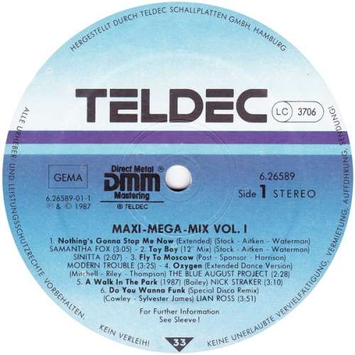 Cover Various - Maxi Mega Mix Vol. I (LP, Comp, Mixed) Schallplatten Ankauf