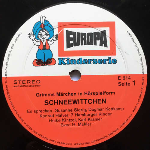 Cover Gebrüder Grimm - Schneewittchen / Der Wolf Und Die Sieben Jungen Geisslein (LP) Schallplatten Ankauf