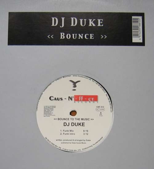 Cover DJ Duke - Bounce To The Music (12) Schallplatten Ankauf