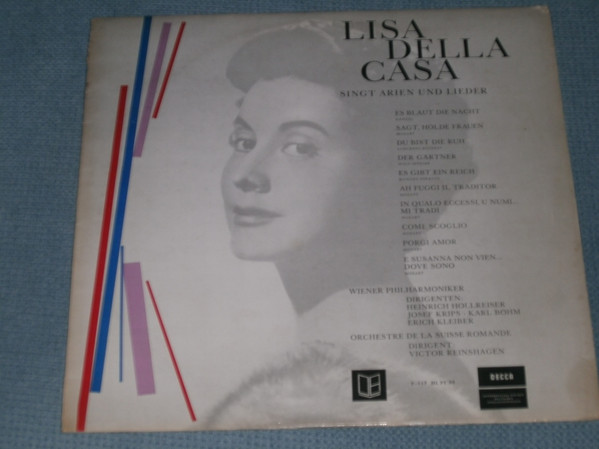Cover Lisa Della Casa - Lisa Della Casa Singt Arien Und Lieder (LP, Album, Comp, Mono, Club) Schallplatten Ankauf