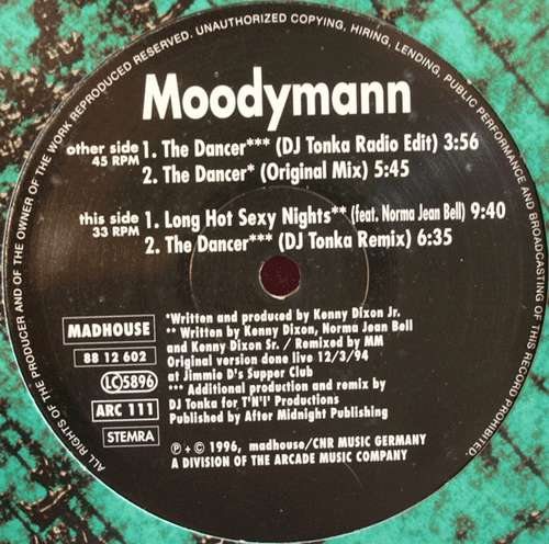 Cover Moodymann - The Dancer (12) Schallplatten Ankauf