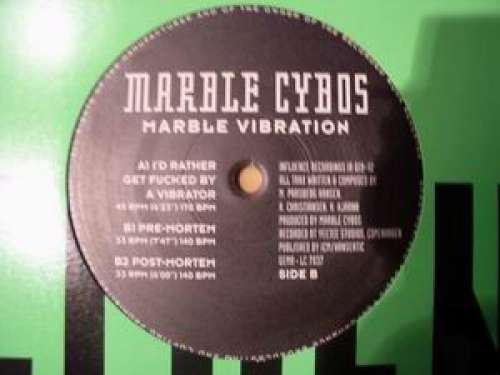 Cover Marble Cybos - Marble Vibration (12) Schallplatten Ankauf