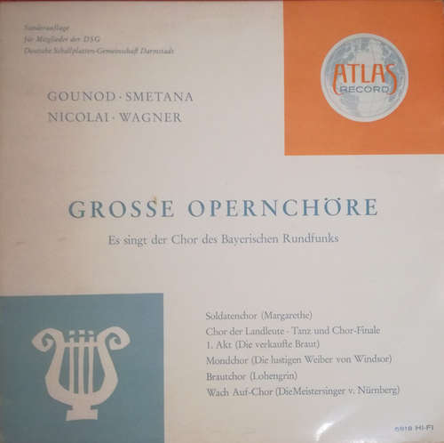 Cover Charles Gounod, Bedřich Smetana, Bruno Nicolai, Richard Wagner - Grosse Opernchöre (10, Club) Schallplatten Ankauf