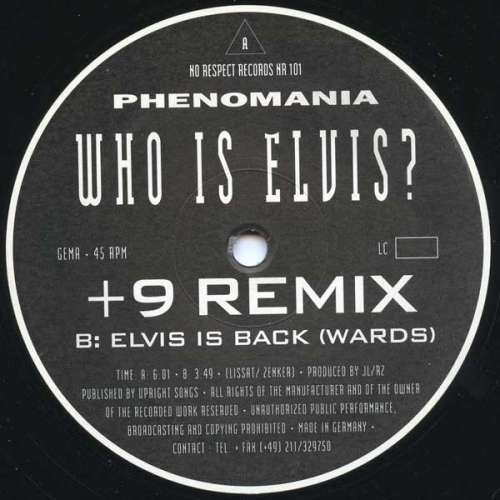 Cover Phenomania - Who Is Elvis? Remix (12) Schallplatten Ankauf