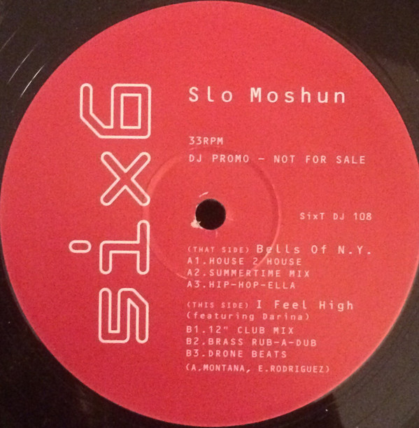 Cover Slo Moshun - Bells Of N.Y. / I Feel High (12, Promo) Schallplatten Ankauf