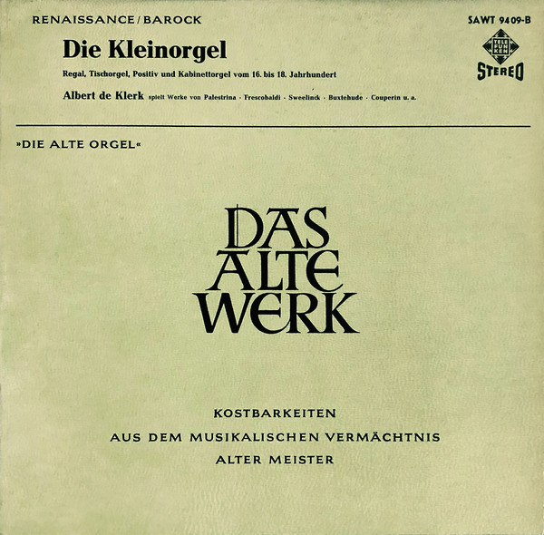 Cover Albert De Klerk - Die Kleinorgel (LP) Schallplatten Ankauf