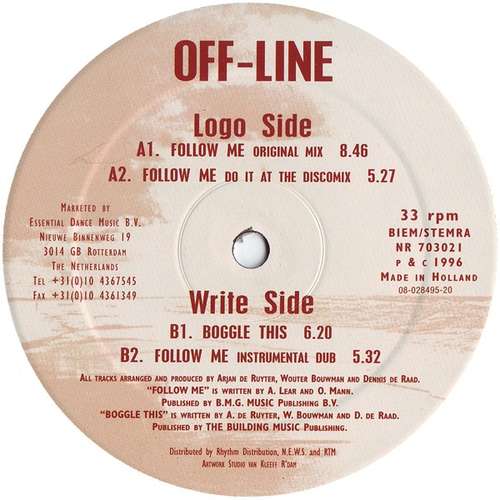 Cover Off Line - Follow Me (12) Schallplatten Ankauf