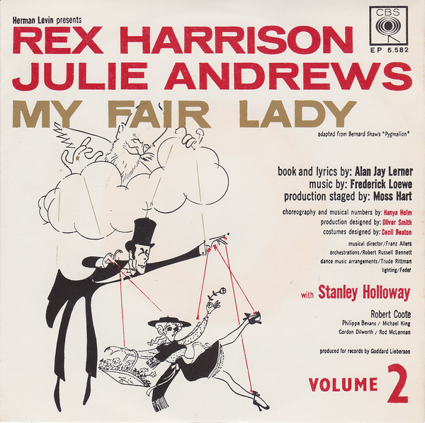 Cover Rex Harrison, Julie Andrews, Robert Coote - From The Original Broadway Production Of My Fair Lady - Vol. 2 (7, EP) Schallplatten Ankauf