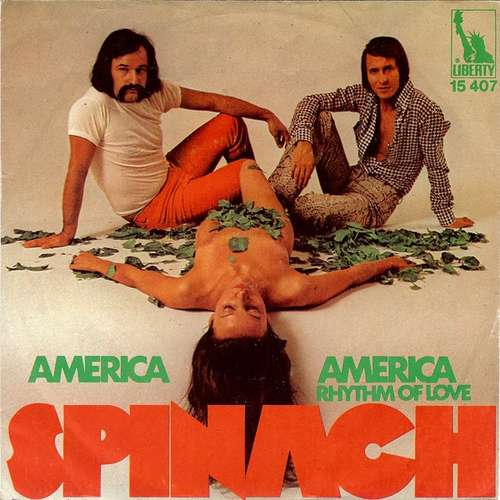 Cover Spinach (3) - America America (7, Single) Schallplatten Ankauf