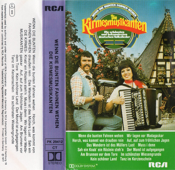 Bild Die Kirmesmusikanten* - Wenn Die Bunten Fahnen Wehen - Die Schönsten Und Bekanntesten Deutschen Volkslieder (Cass, Album) Schallplatten Ankauf