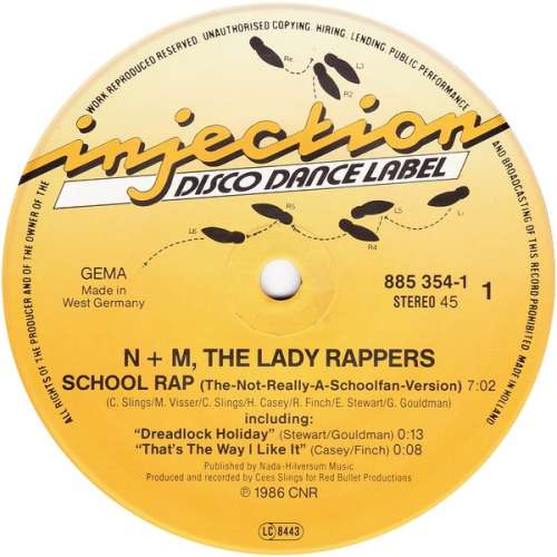 Cover N + M, The Lady Rappers* - School Rap (12) Schallplatten Ankauf