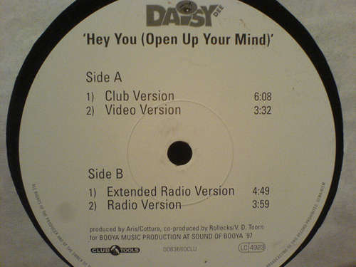 Cover Daisy Dee - Hey You (Open Up Your Mind) (12) Schallplatten Ankauf