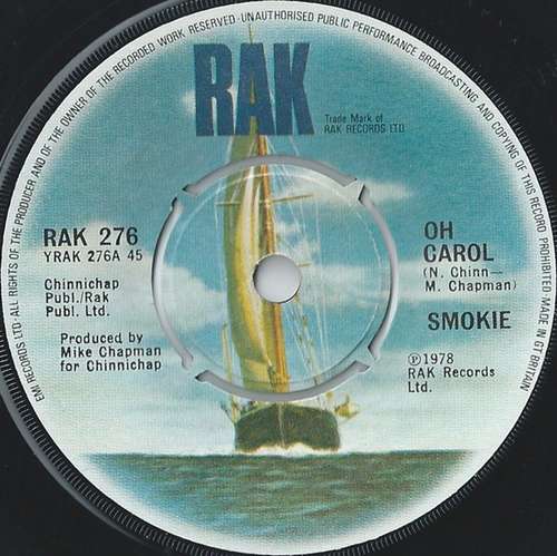 Cover Smokie - Oh Carol (7, Single) Schallplatten Ankauf